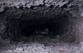 ac duct before cleaning