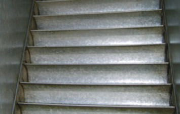 ac duct part after cleaning