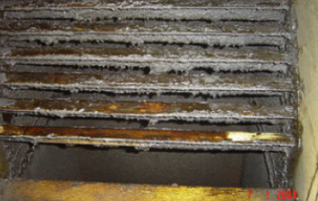 ac duct part before cleaning