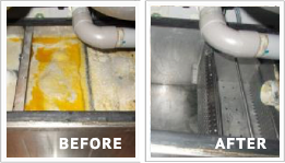greate trap cleaning before and after