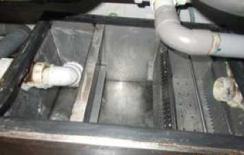 grease trap after cleaning